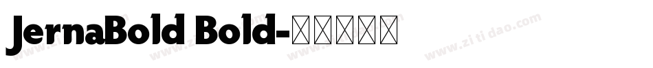 JernaBold Bold字体转换